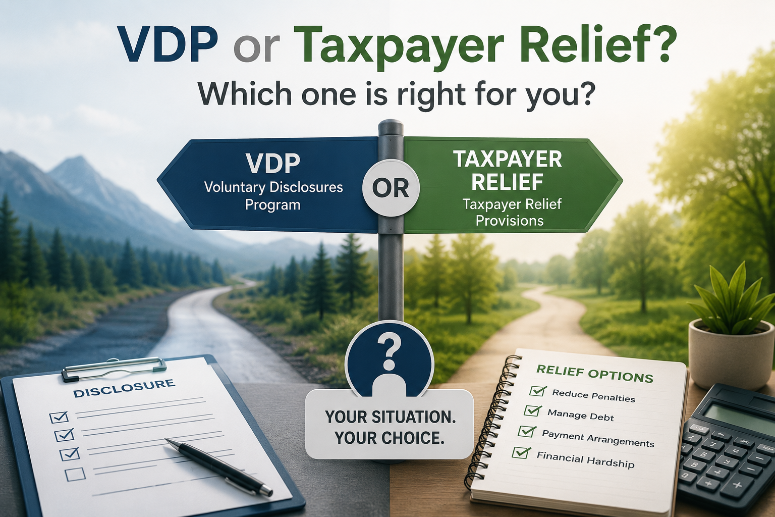 VDP or Taxpayer Relief? Which one is right for you?